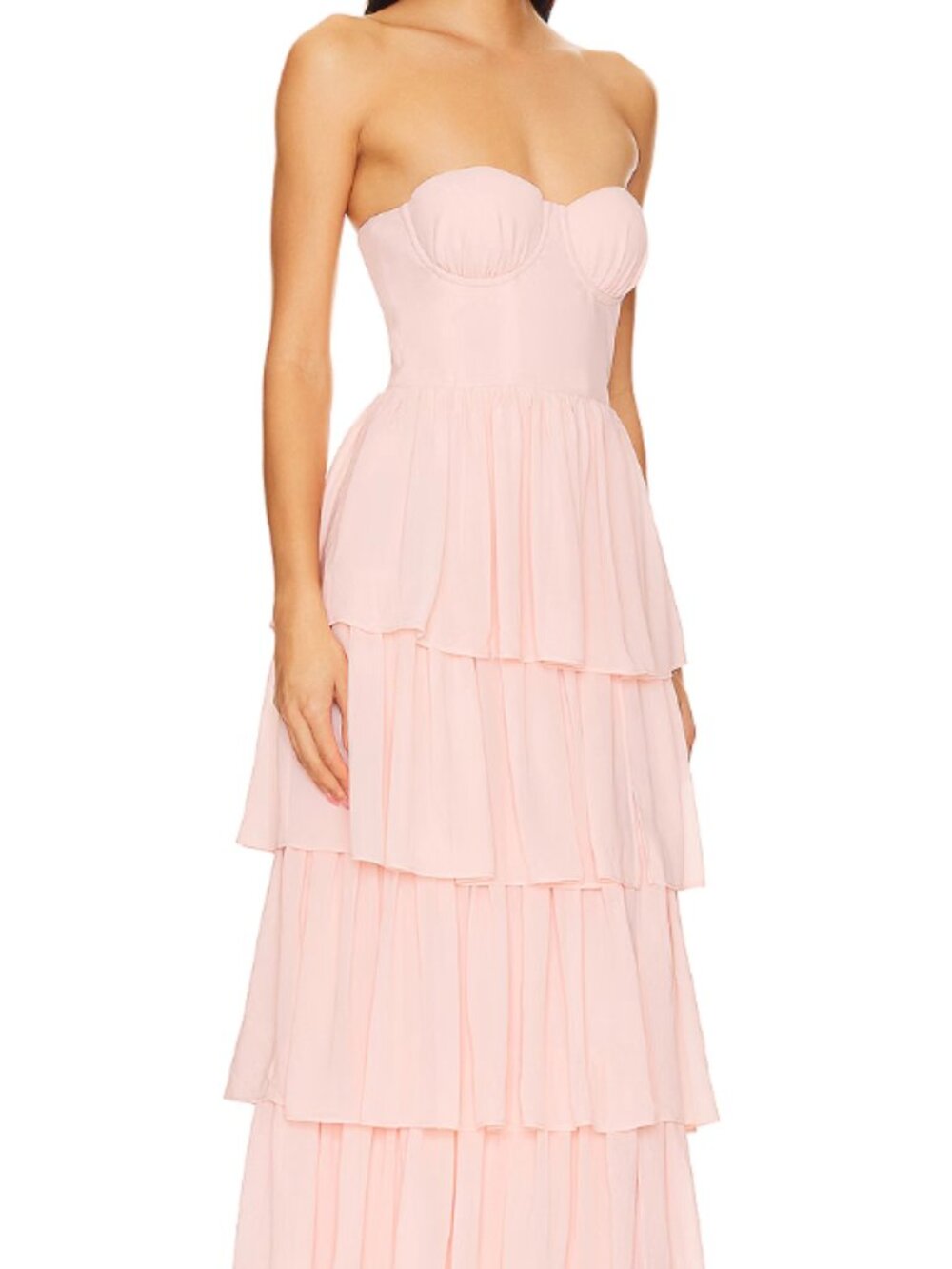 Lovers and Friends Pink Tiered Gown